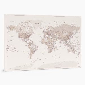 map with pins for travel