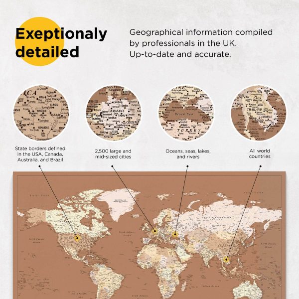 World-Map-Brown-beige-detailed-information 16p