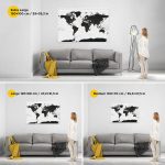 black-white-world-map-canvas-with-pins-sizes 22p