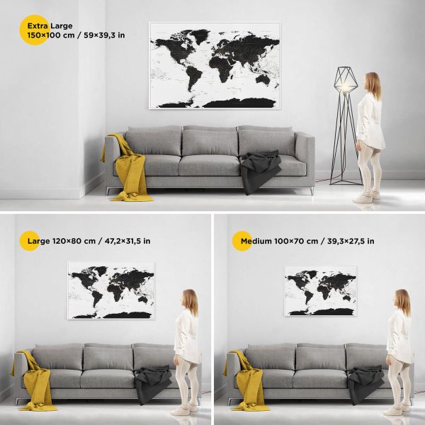 black-white-world-map-canvas-with-pins-sizes 22p