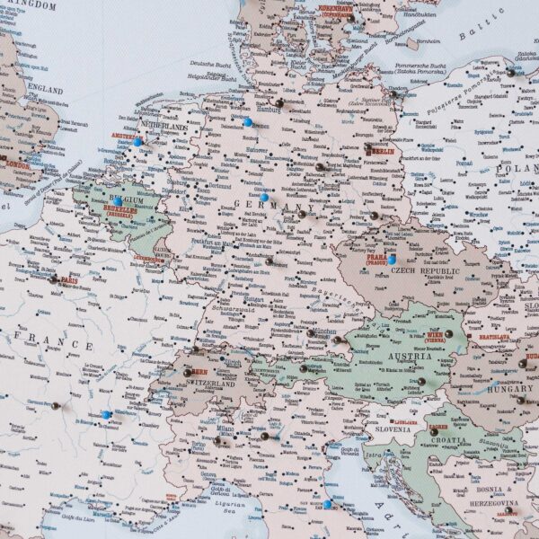 detailed europe map places i ve been 8eu
