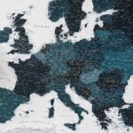 europe continent travel tracker map 14eu