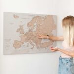 europe maps wall art pinboard tripmap 10eu