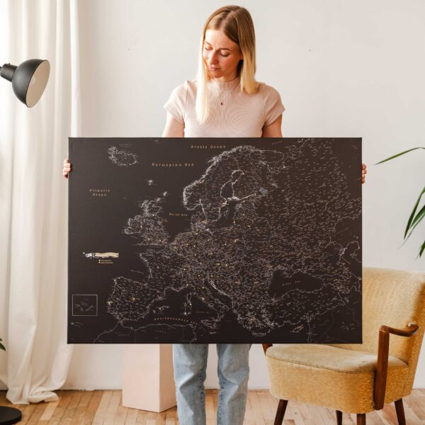 europe travel map push pin 11eu