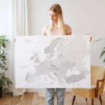 grey europe map to pin your travels 5eu