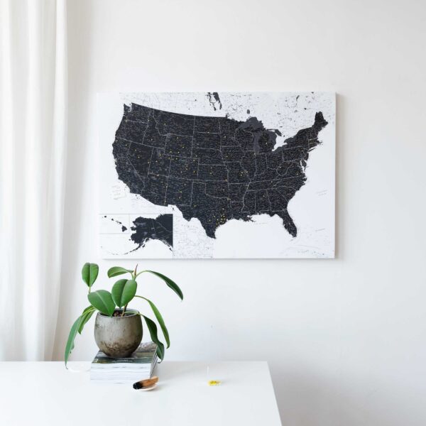 large united states america map wall art 5usa