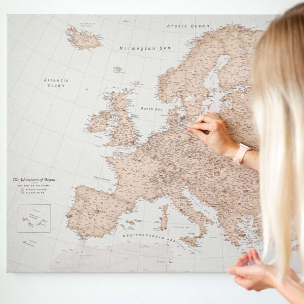 pin map of europe vintage trip map 10eu