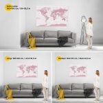 pink-world-map-canvas-with-pins-sizes 12p
