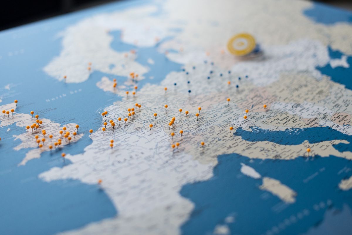 pinnable europe map pin board to track places visited