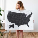 push pin us map with national parks 5usa