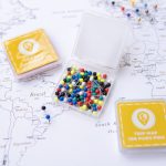 small map pins to mark travels color mix
