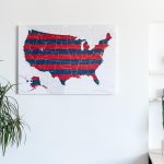united states pin board red blue 2usa