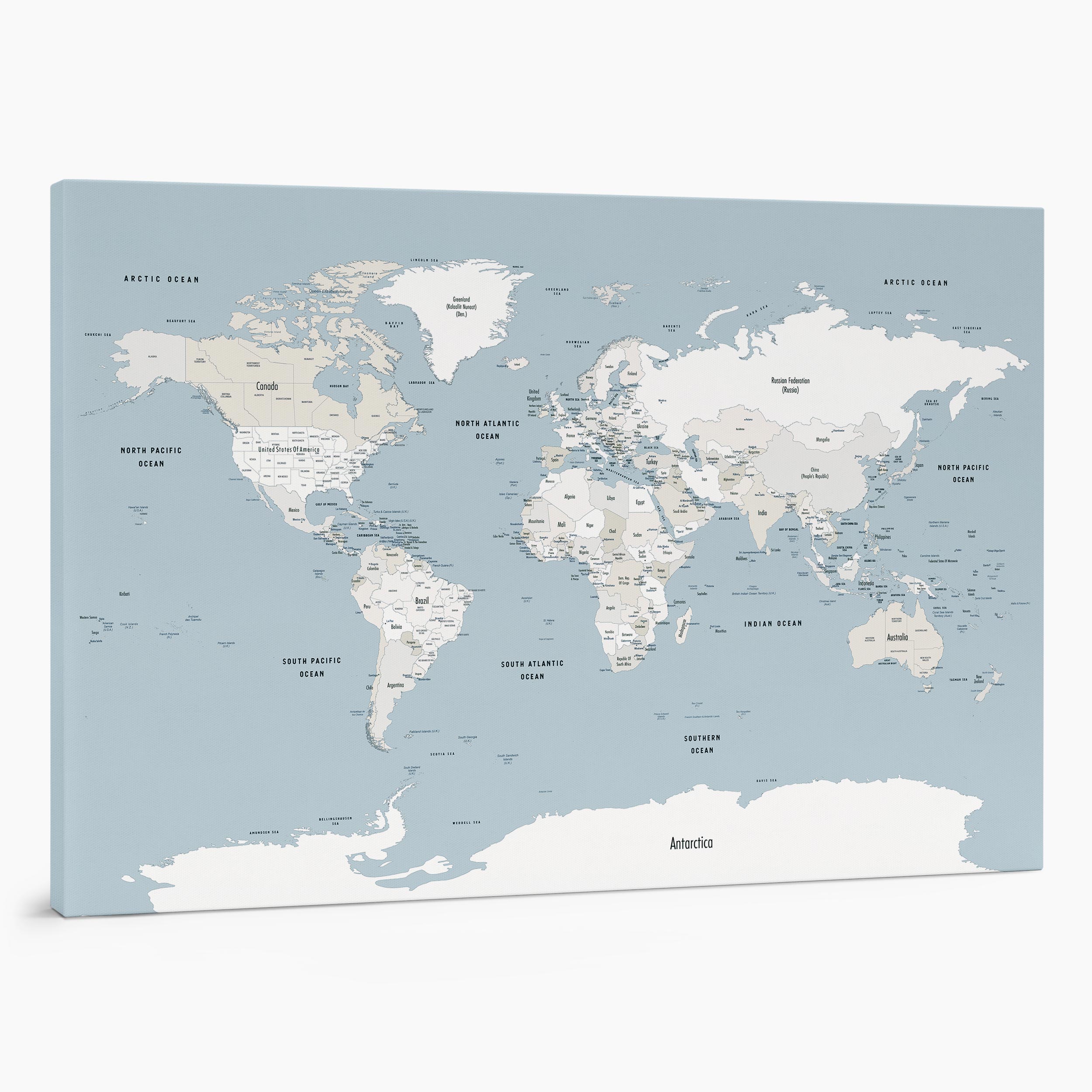 4MP small push pin world map to pin places you have visited mellow blue