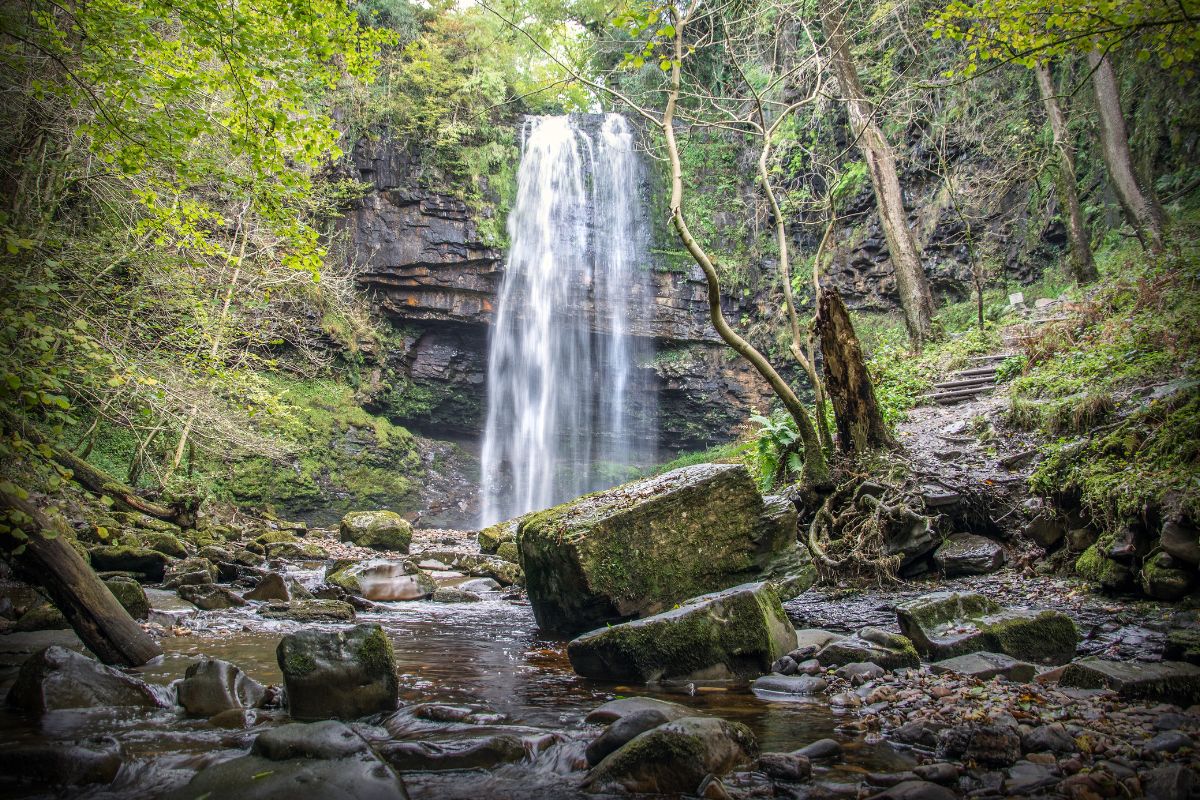 Henrhyd Falls, Powys, Wales