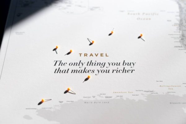 meaninful travel Quotes to Personalize Your Push Pin Travel Map