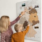 canvas corkboard germany map safari 2DE