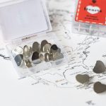 decorative push pin silver heart