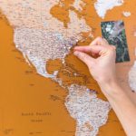 personalized detailed world map to mark countries