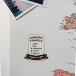 personalized europe map pin board colorful 9eu