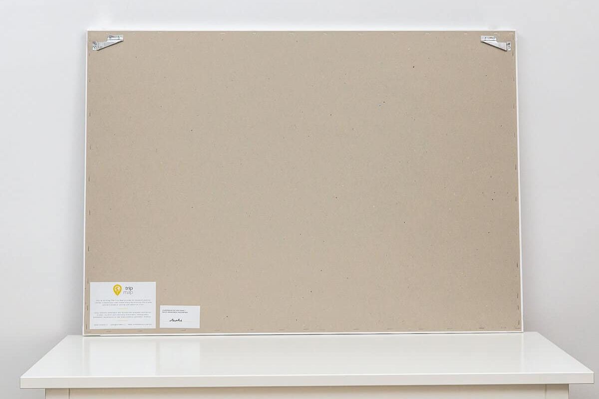 how to hang canvas on wall instruction